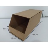 Caixa De Papelão Organizadora 280x140x130 mm Estoque Prateleira fechada empilhável (Cod. F130)